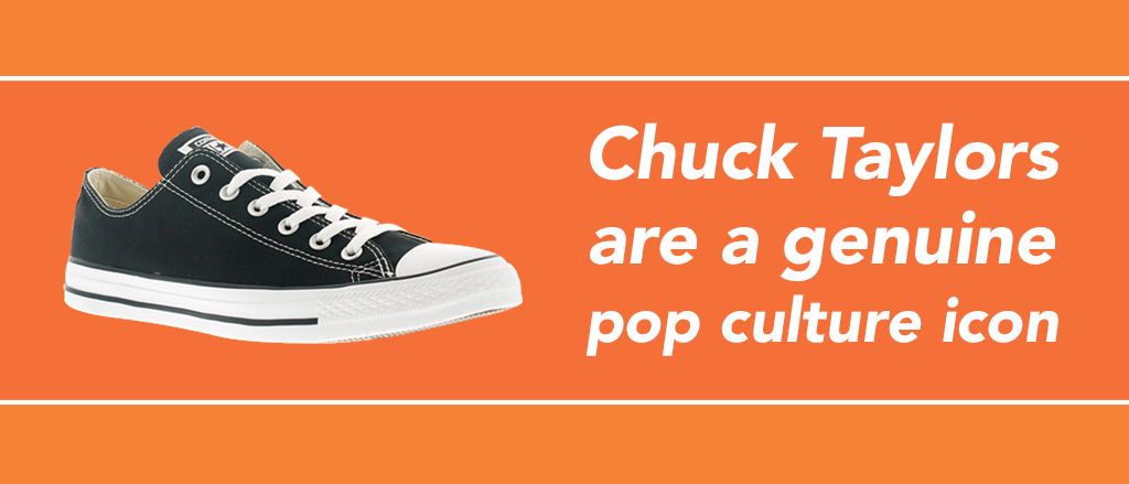 Converse captured the attention of professional sportsmen, such as basketballer, Chuck Taylor. 