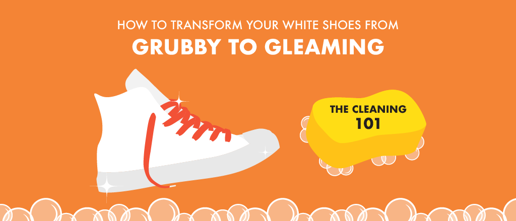 Learn how to clean white shoes and trainers with a few household items and some elbow grease!