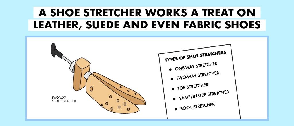 Another effective method to widen shoes is with a shoe-stretching device.