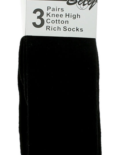 3Pk Knee High Socks