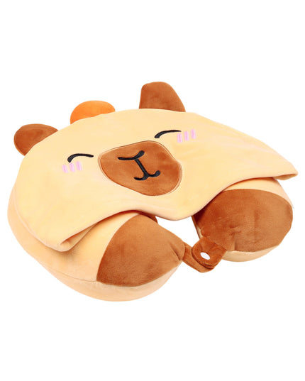 Capybara Travel Pillow