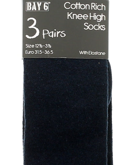 3Pk Knee High Socks