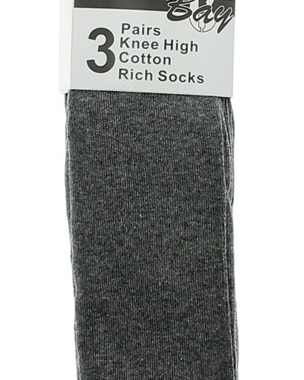 3Pk Knee High Socks