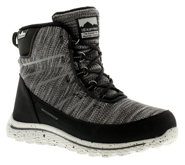 Karrimor Erie Knit Black Grey White Womens Boots Wynsors