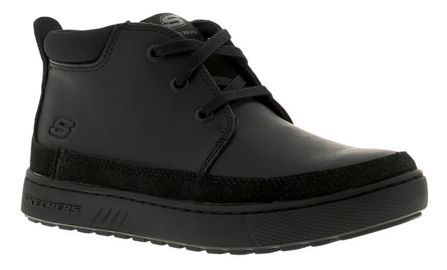 Skechers Direct Pulse Black Boys Boots Wynsors