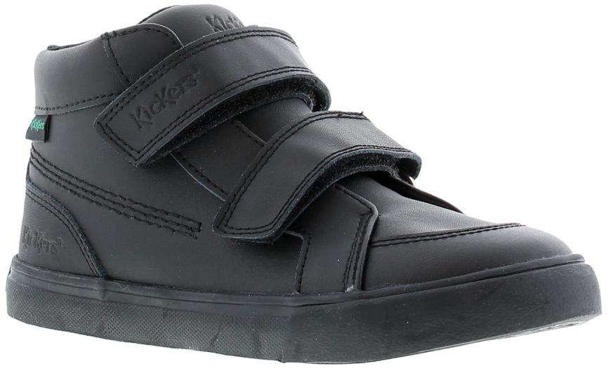 Kickers Tovni Hi Black Boys Shoes Wynsors