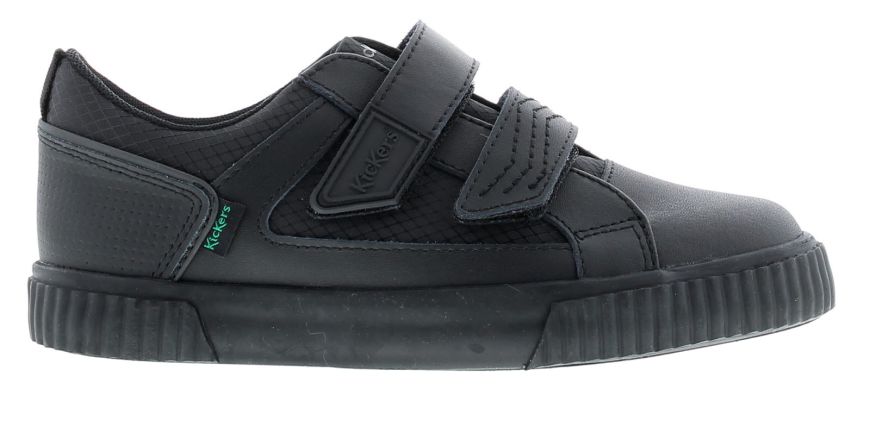 Kickers Tovni Twin Flex Black Boys Shoes Wynsors