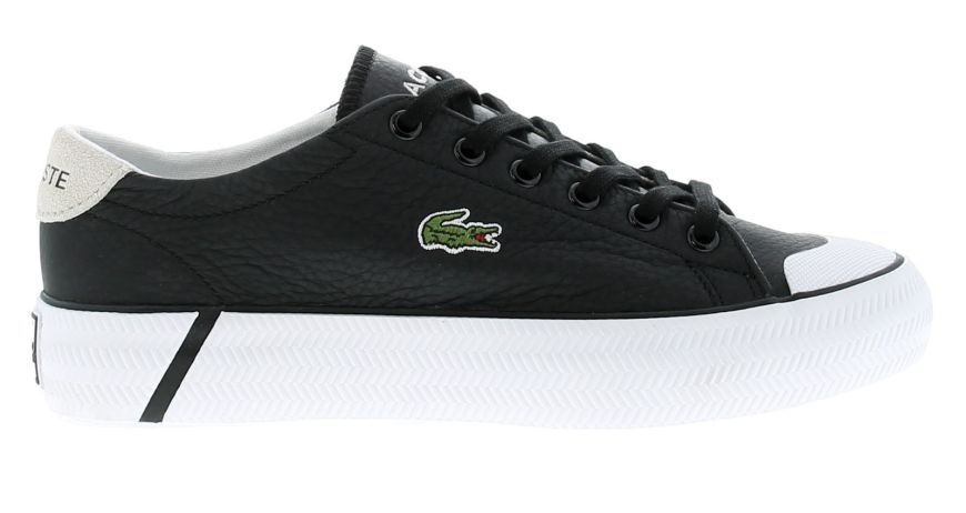 Womens black lacoste shoes shop
