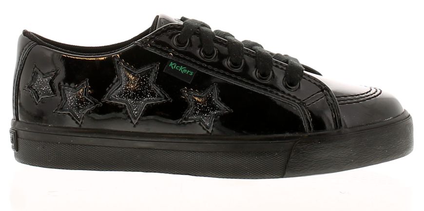 Kickers Tovni Star Black Girls Shoes Wynsors