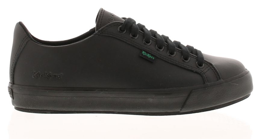 Kickers black tovni lacer flat shoes sales