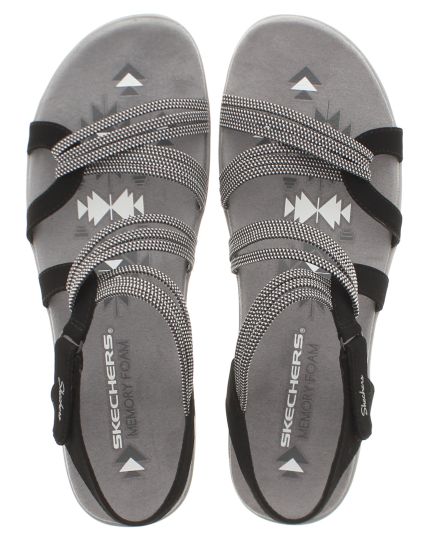 Skechers reggae sandals memory foam outlet