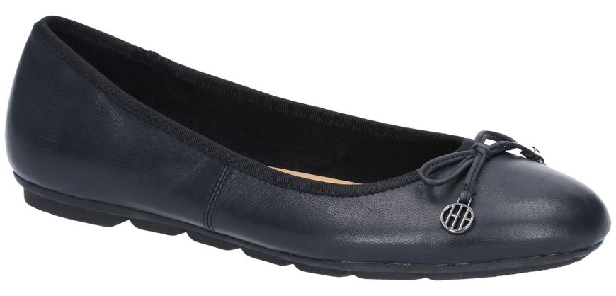 Hush Puppies Abby Bow Ballet Black Women S Shoes Wynsors