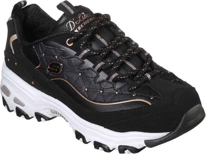 Sketchers dlites black clearance