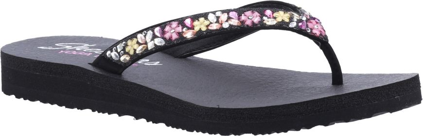 Skechers Meditation Daisy Black Multi Women S Sandals Wynsors