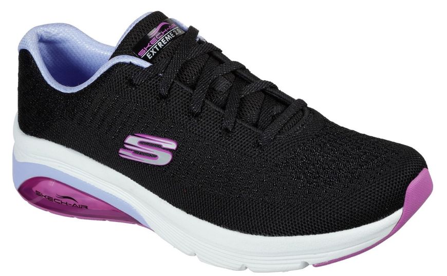 Skechers Skech Air Extreme 2 Black Lavender Women S Trainers Wynsors