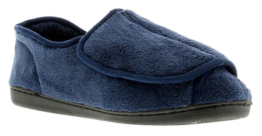 Mens slippers with velcro fastening shop