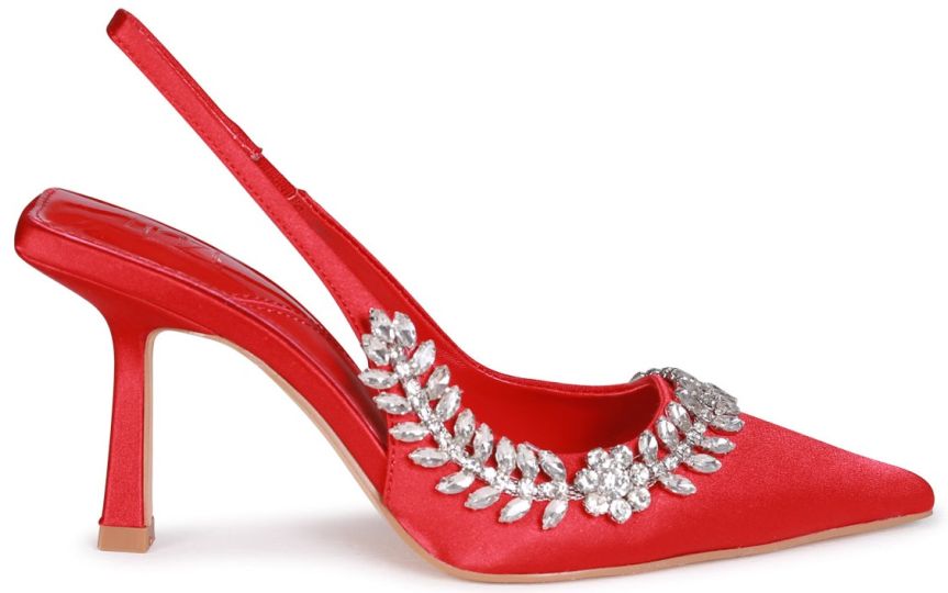 Linzi Avia Red Satin Red Women S Sandals Wynsors