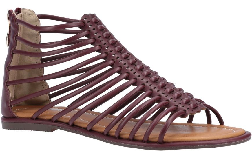Divaz Gemma Burgundy Women S Sandals Wynsors