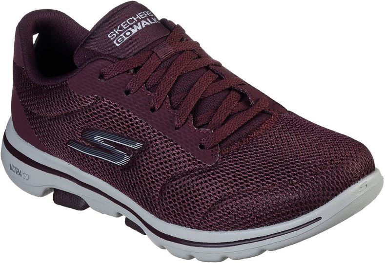 Skechers Gowalk 5 Lucky Burgundy Women S Trainers Wynsors