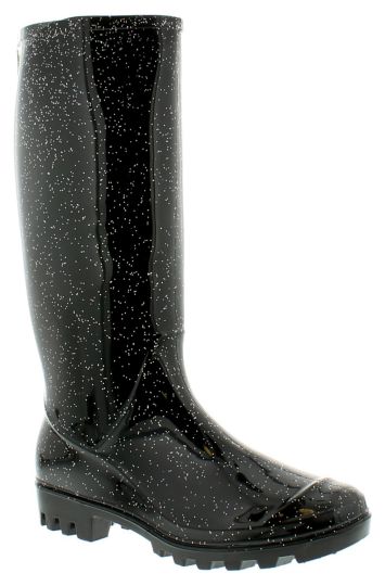 Platino Glitter Black Glitter Women S Boots Wynsors