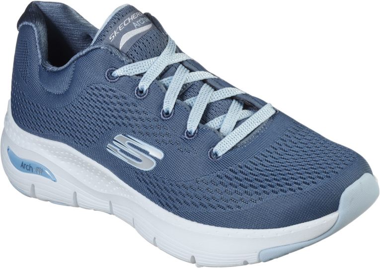Skechers Arch Fit Sunny Navy Light Blue Womens Trainers Wynsors
