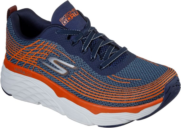 Skechers Max Cushioning Elite Navy Orange Men S Trainers Wynsors