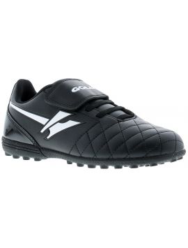 Ascot Black Blue Shiny Astro Turf Boys Football Sports Trainers Boots Shoes 