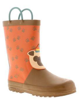 Dinosaur Hunter Desi Boys Synthetic Material Wellies Blue/Green/Red 