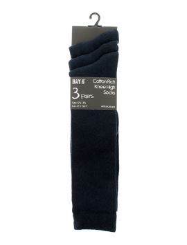 3Pk Knee High Socks