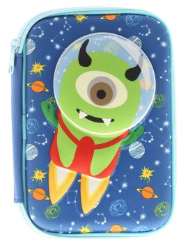 Rocket Pencil Case Blue