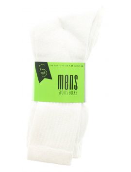 Mens Sports Socks White