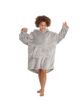 Plush Oversized Hood Grey