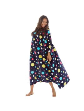 Plush Poncho Navy