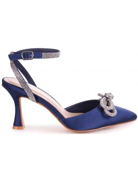 Beatrice Navy Satin