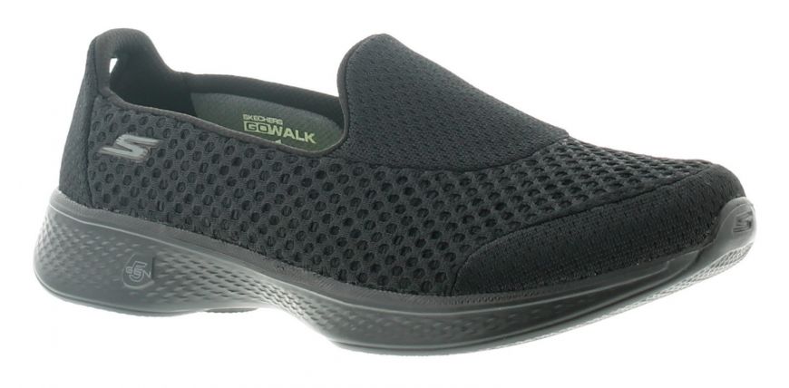 skechers go walk ladies black