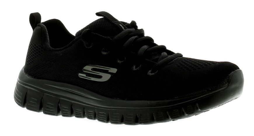 Skechers Graceful Get Connect Black/Black | Women'S Trainers | Wynsors