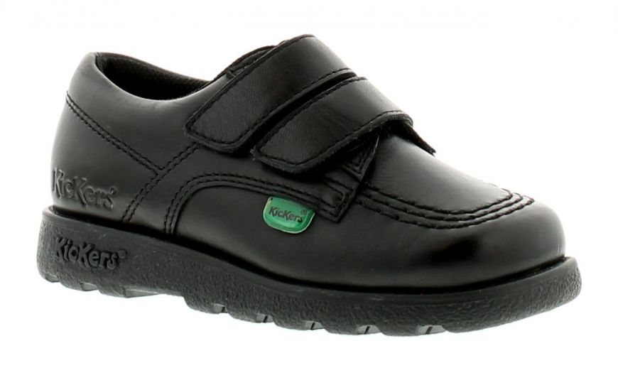 Kickers Fragma Boys Leather Black Shoe 