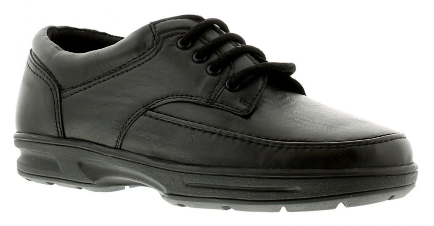 Dr Keller Brian 3 Mens Leather Lace Up Wide Fit Shoes Black