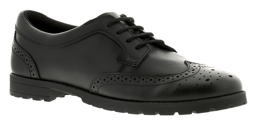 Boulevard Ladies Brouge Gibson Lace up Formal Shoes
