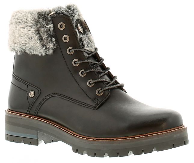 Wrangler Denver Alaska Leathe Black | Women'S Boots | Wynsors