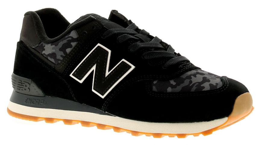 Black suede sales new balance 574