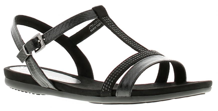 Marco tozzi top black sandals