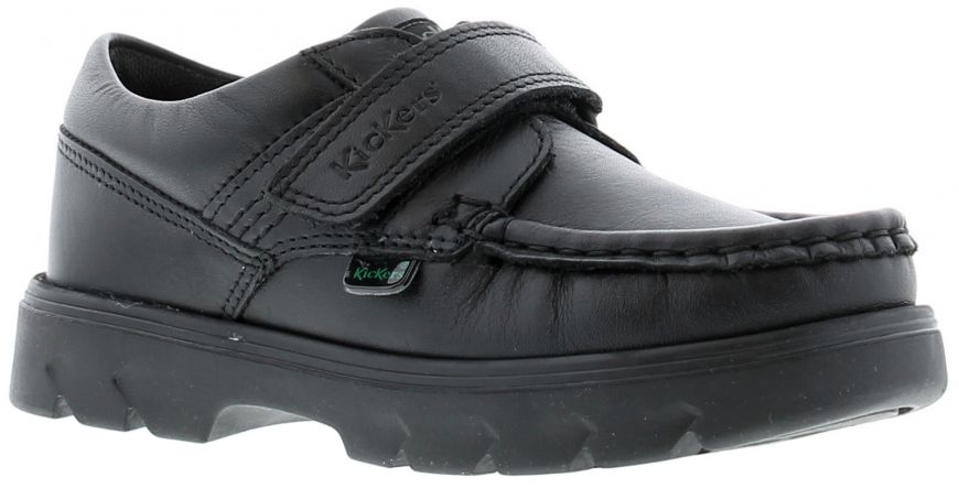 Kickers Carter Lo Black Boys Shoes Wynsors
