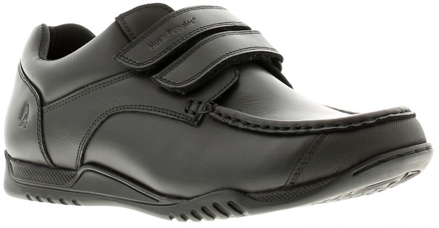 Hush Puppies Hayden Black Boys Shoes Wynsors