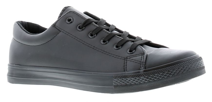Black non cheap slip shoes converse