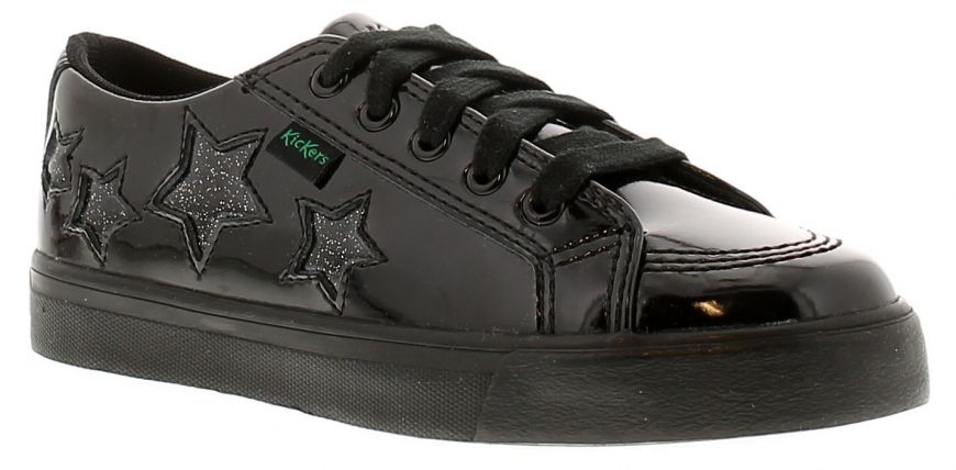 Kickers Tovni Star Black Girls Shoes Wynsors