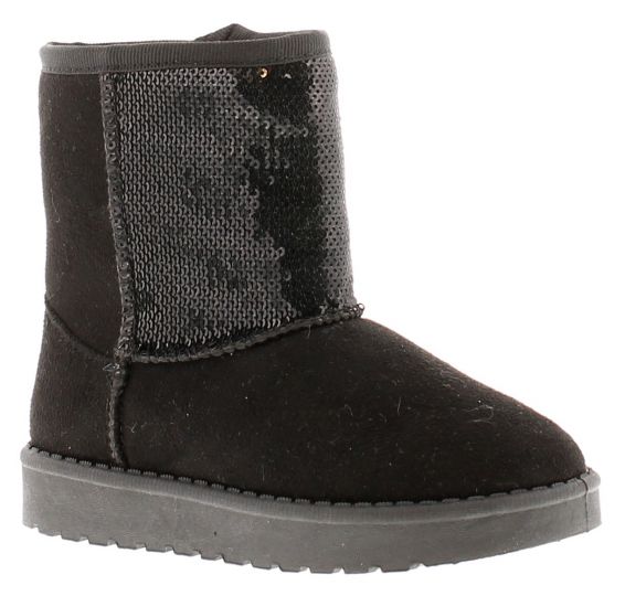 Princess Stardust Sequins Black Girls Boots Wynsors