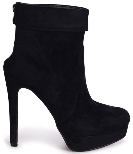Linzi Faith Black Suede Black Women S Boots Wynsors