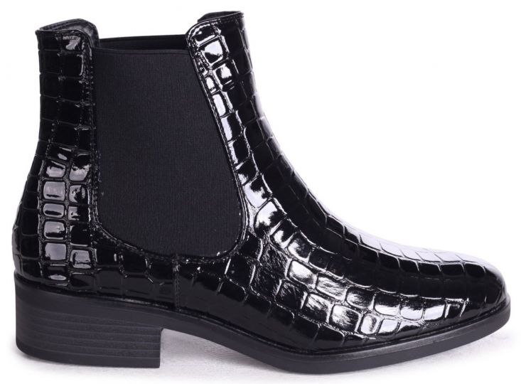 Faux croc hotsell chelsea boots