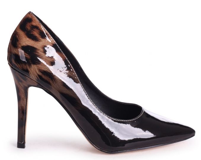 Black patent ombré leopard print courts hot sale